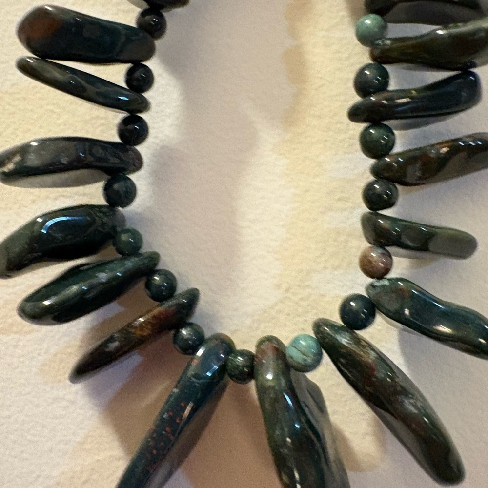 Elegant Green Stone Necklace